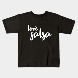 Love Salsa White by PK.digart Kids T-Shirt